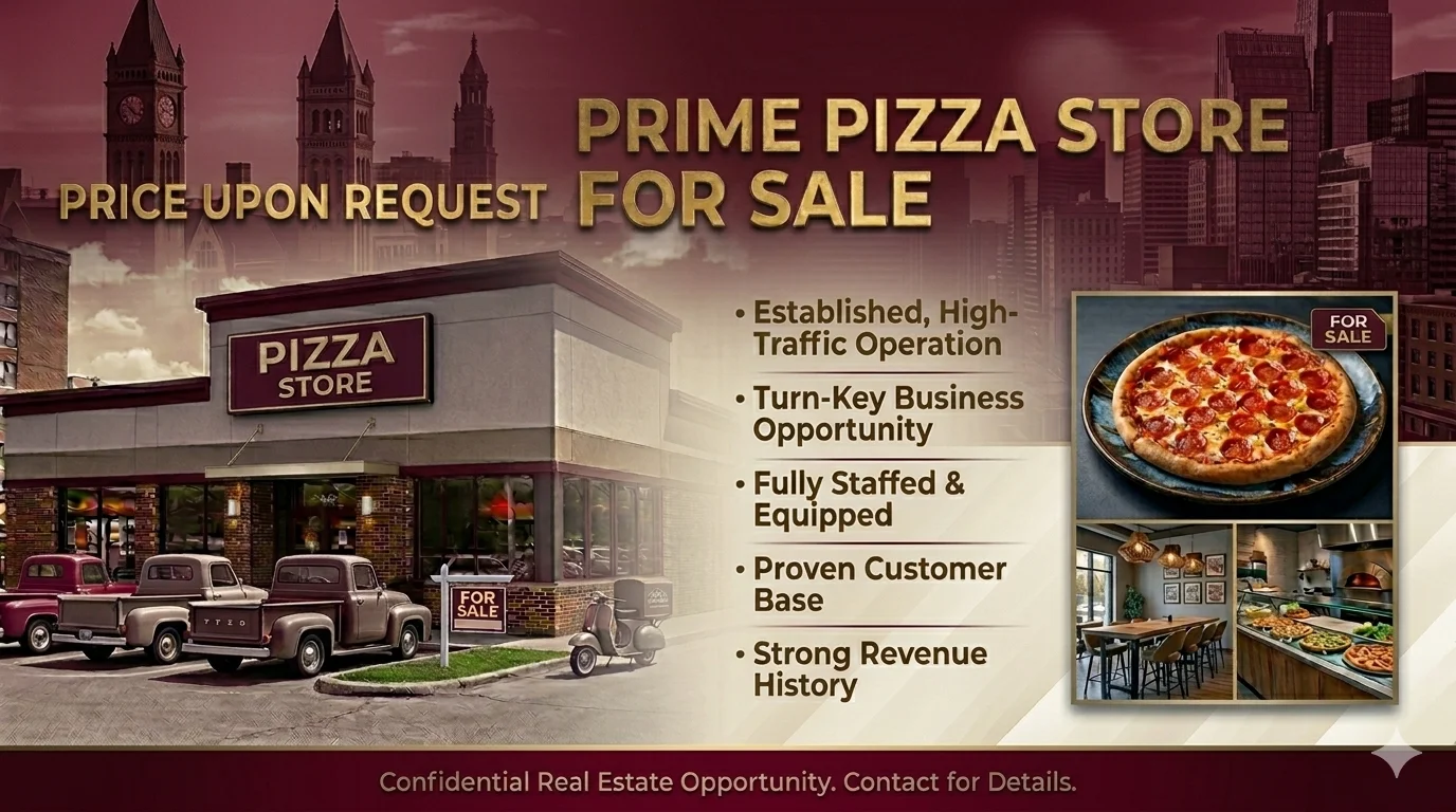 Well-known pizza franchise for sale