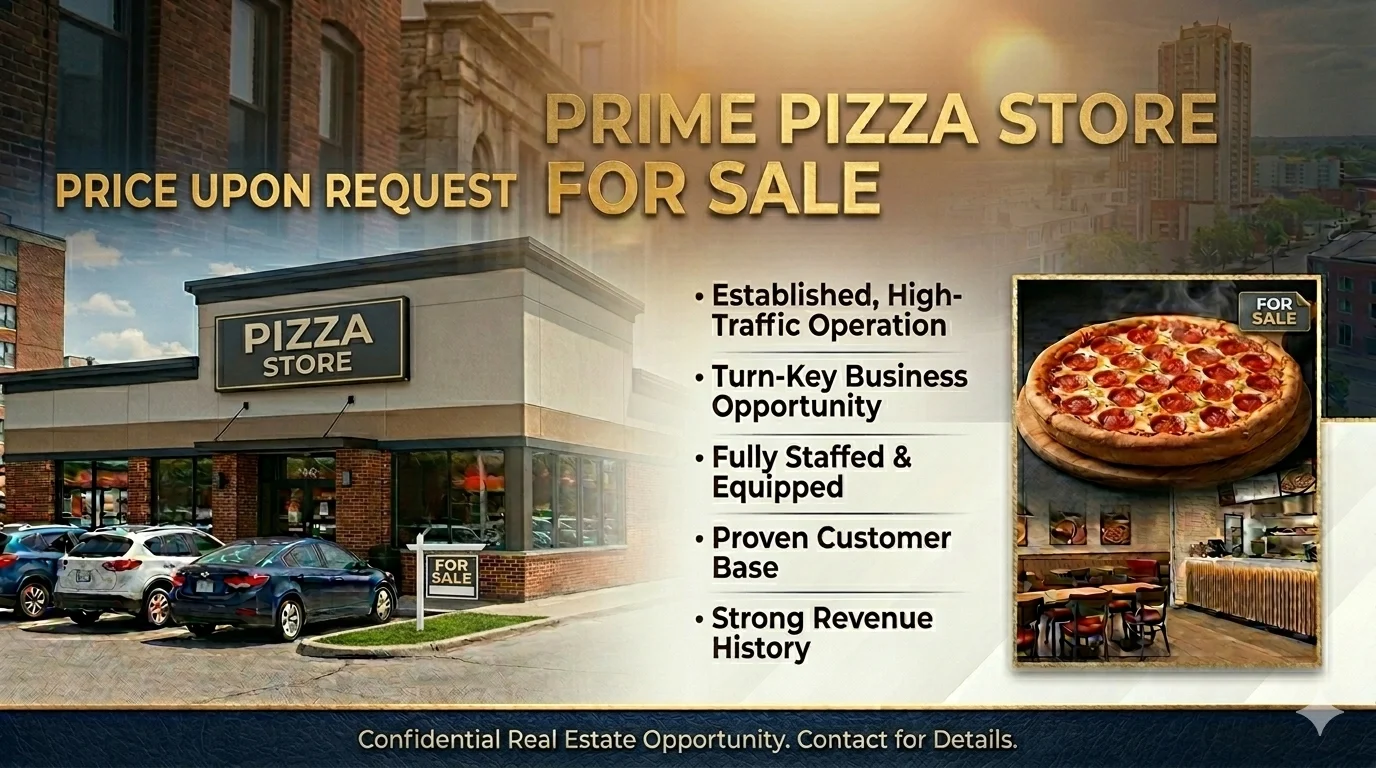 Well-established pizza business with strong brand presence for sale
